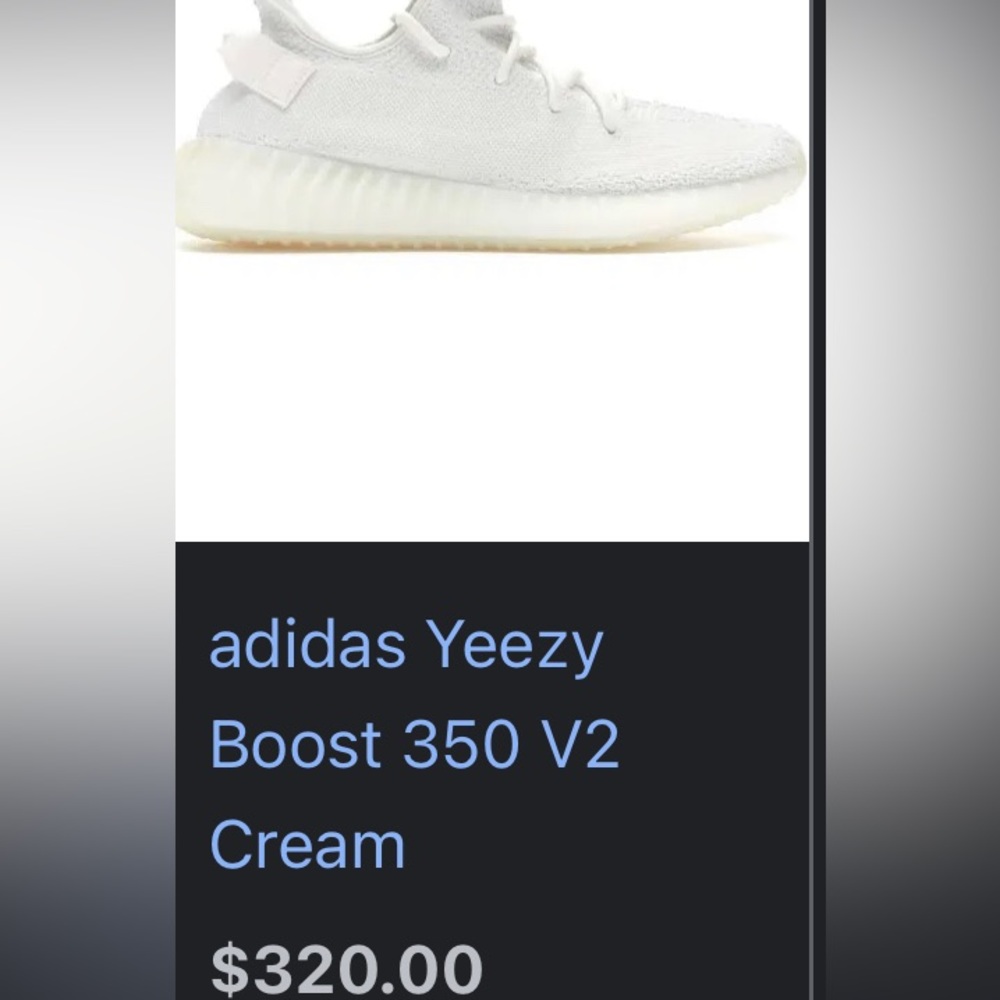 Used- adidas Yeezy Boost 350 V2 Cream